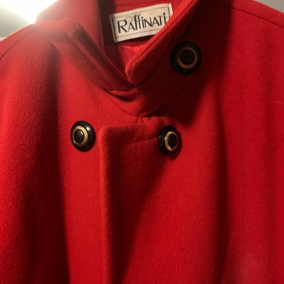 Raffinati vintage Virgin wool red winter coat - Picture 7 of 13